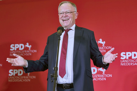Wahlabend der niedersächsischen Landtagswahl 2022 in Hannover