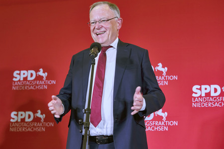 Wahlabend der niedersächsischen Landtagswahl 2022 in Hannover