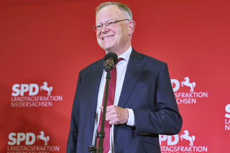 Wahlabend der niedersächsischen Landtagswahl 2022 in Hannover