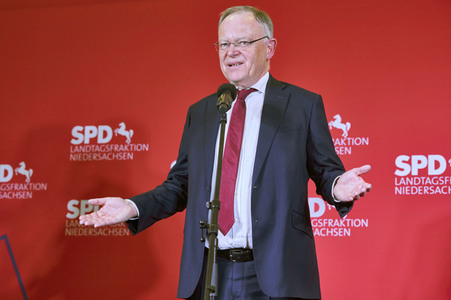 Wahlabend der niedersächsischen Landtagswahl 2022 in Hannover