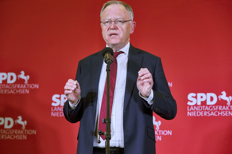 Wahlabend der niedersächsischen Landtagswahl 2022 in Hannover