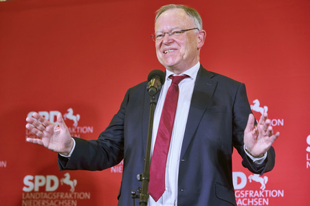 Wahlabend der niedersächsischen Landtagswahl 2022 in Hannover