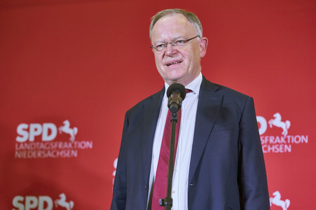 Wahlabend der niedersächsischen Landtagswahl 2022 in Hannover