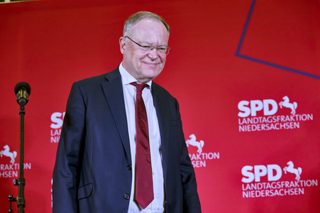 Wahlabend der niedersächsischen Landtagswahl 2022 in Hannover