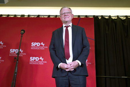 Wahlabend der niedersächsischen Landtagswahl 2022 in Hannover