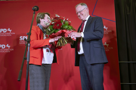 Wahlabend der niedersächsischen Landtagswahl 2022 in Hannover