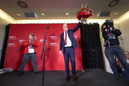 Wahlabend der niedersächsischen Landtagswahl 2022 in Hannover