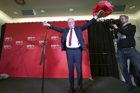 Wahlabend der niedersächsischen Landtagswahl 2022 in Hannover
