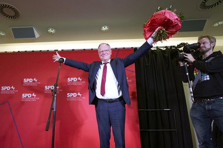 Wahlabend der niedersächsischen Landtagswahl 2022 in Hannover