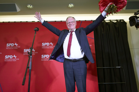 Wahlabend der niedersächsischen Landtagswahl 2022 in Hannover