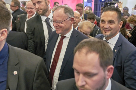 Wahlabend der niedersächsischen Landtagswahl 2022 in Hannover