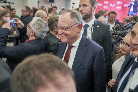 Wahlabend der niedersächsischen Landtagswahl 2022 in Hannover
