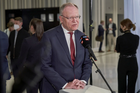 Wahlabend der niedersächsischen Landtagswahl 2022 in Hannover