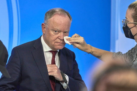 Wahlabend der niedersächsischen Landtagswahl 2022 in Hannover