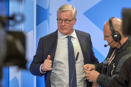 Wahlabend der niedersächsischen Landtagswahl 2022 in Hannover