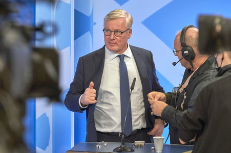 Wahlabend der niedersächsischen Landtagswahl 2022 in Hannover
