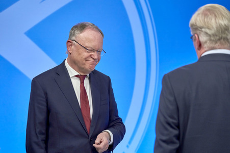 Wahlabend der niedersächsischen Landtagswahl 2022 in Hannover
