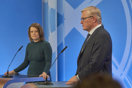Wahlabend der niedersächsischen Landtagswahl 2022 in Hannover