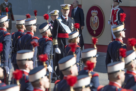 Militärparade zum spanischen Nationalfeiertag in Madrid