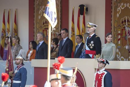 Militärparade zum spanischen Nationalfeiertag in Madrid