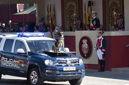 Militärparade zum spanischen Nationalfeiertag in Madrid