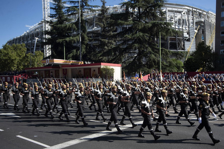 Militärparade zum spanischen Nationalfeiertag in Madrid