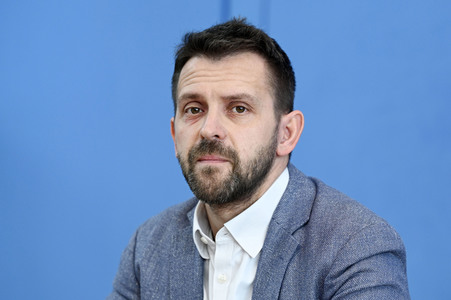 Regierungspressekonferenz in Berlin