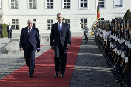 Empfang von König Felipe VI. und Königin Letizia von Spanien beim Bundespräsidenten in Berlin