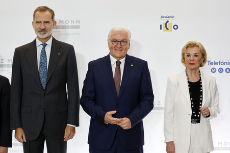 Bundespräsident Steinmeier und König Felipe VI. beim Deutsch-Spanischen Forum in Berlin