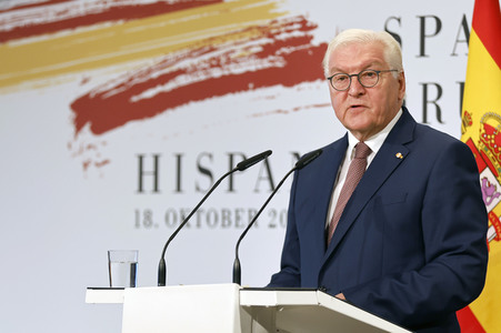 Bundespräsident Steinmeier und König Felipe VI. beim Deutsch-Spanischen Forum in Berlin