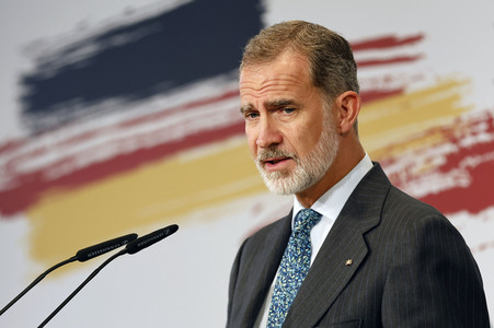 Bundespräsident Steinmeier und König Felipe VI. beim Deutsch-Spanischen Forum in Berlin