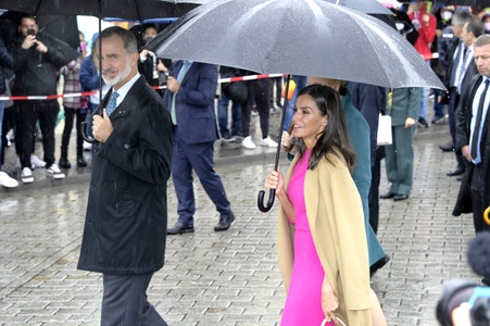 König Felipe VI. und Königin Letizia von Spanien am Brandenburger Tor in Berlin