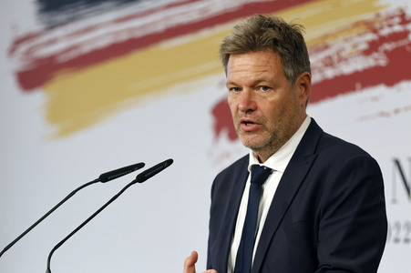Robert Habeck beim Deutsch-Spanischen Forum in Berlin
