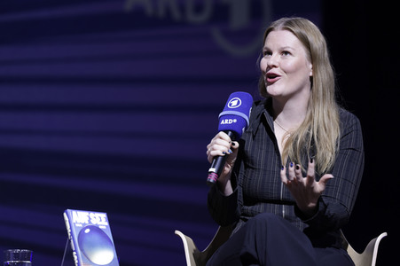 Maja Göpel und Theresia Enzensberger auf der Frankfurter Buchmesse 2022