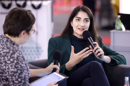 Waslat Hasrat-Nazimi auf der Frankfurter Buchmesse 2022