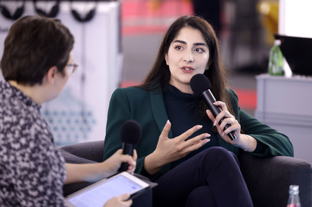 Waslat Hasrat-Nazimi auf der Frankfurter Buchmesse 2022