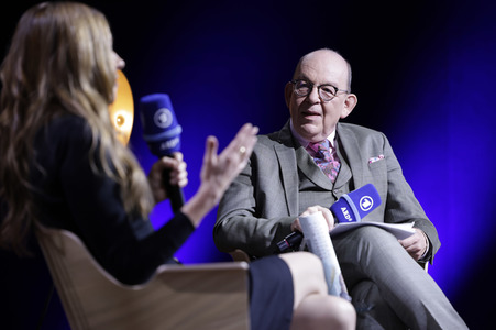 Andrea Wulf und Denis Scheck auf der Frankfurter Buchmesse 2022