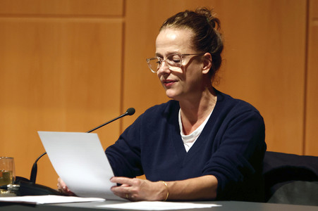 Claudia Michelsen und Fabian Hinrichs auf der Lit.Ruhr 2022 in Essen