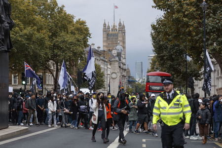Protest gegen Gewalt an Bob Chan in London