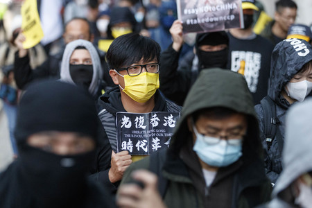 Protest gegen Gewalt an Bob Chan in London