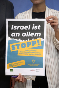 Bundespressekonferenz Antisemitismus stoppen in Berlin