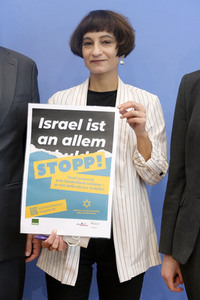 Bundespressekonferenz Antisemitismus stoppen in Berlin