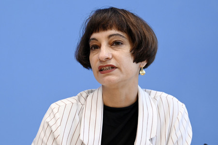 Bundespressekonferenz Antisemitismus stoppen in Berlin