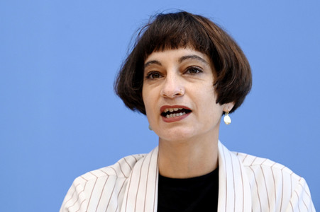 Bundespressekonferenz Antisemitismus stoppen in Berlin