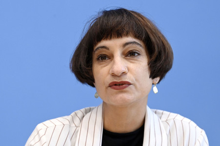 Bundespressekonferenz Antisemitismus stoppen in Berlin