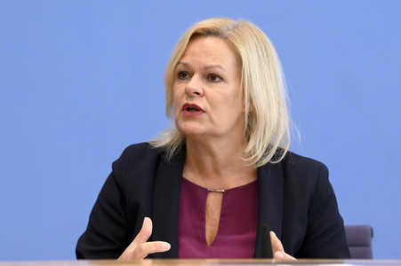 Bundespressekonferenz Sicherheit und Kriminalität in Deutschland in Berlin