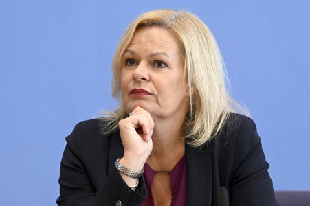 Bundespressekonferenz Sicherheit und Kriminalität in Deutschland in Berlin