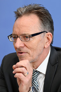 Bundespressekonferenz Sicherheit und Kriminalität in Deutschland in Berlin