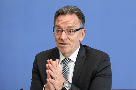 Bundespressekonferenz Sicherheit und Kriminalität in Deutschland in Berlin