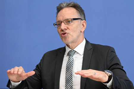 Bundespressekonferenz Sicherheit und Kriminalität in Deutschland in Berlin